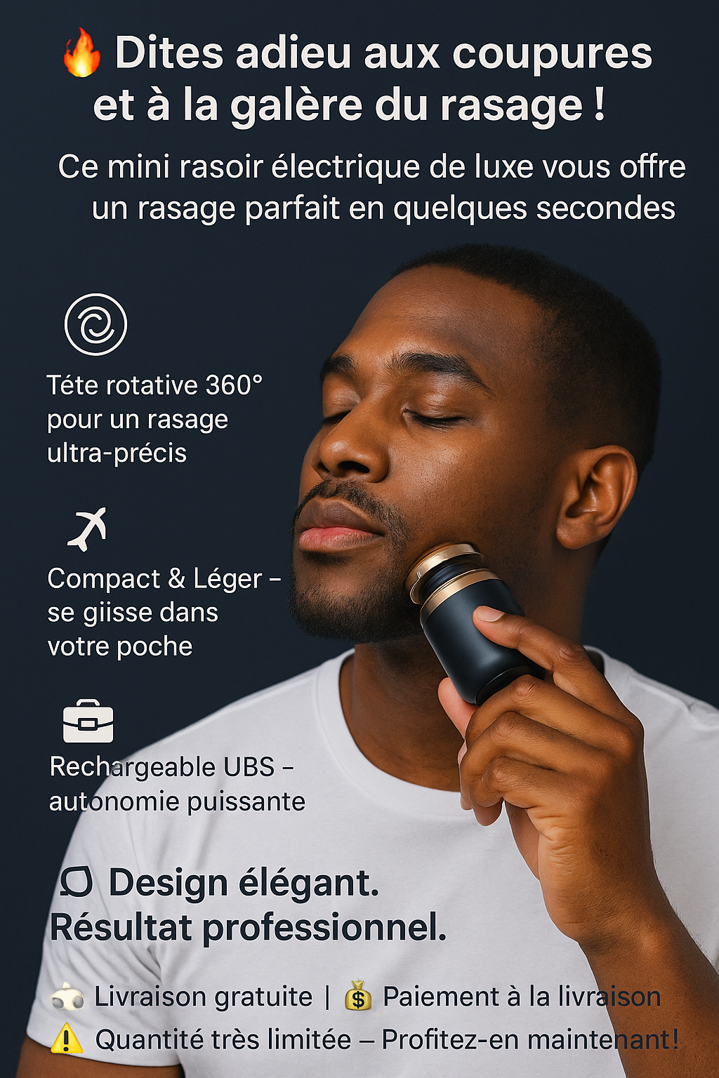 Rasoir Électrique Multifonctionnel Portable